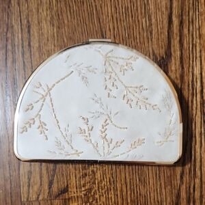 Elegant Cream and Gold Clutch